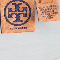 Pre Owned توب توري برش أبيض بكشكشة مزينة بلا أكمام XL