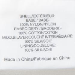 Pre Owned Tory Burch Cream Floral Embroidered Lace Shorts M