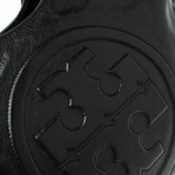 مملوكة مسبقًا Tory Burch Black Leather Bombe Tote