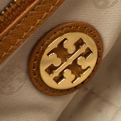 Pre Owned Tory Burch Brown Leather Mini Robinson Chain Shoulder Bag