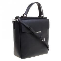 Pre Owned Tumi Black Coated Canvas Kaylin Crossbody