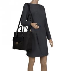 Pre Owned Tumi Black Nylon Small Tanya Tote