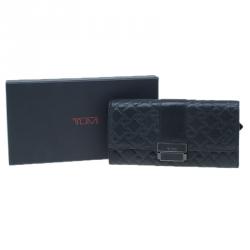 Pre Owned TUMI Black Leather Wallet ID Protection