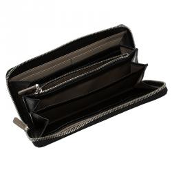 Tumi Black Leather Zip Around Wallet