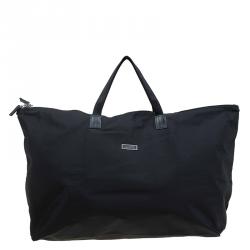 Pre Owned Tumi Black Nylon Just In Case Tote 