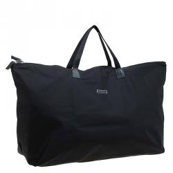 Pre Owned Tumi Black Nylon Just In Case Tote 