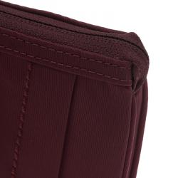 Pre Owned Tumi Burgundy Nylon Pouch