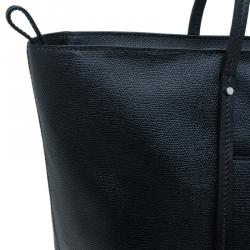 Pre Owned Tumi Black Textured Leather Villa Quintessential Tote