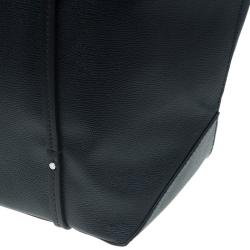 Pre Owned Tumi Black Textured Leather Villa Quintessential Tote