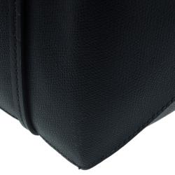 Pre Owned Tumi Black Textured Leather Villa Quintessential Tote