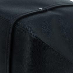 Pre Owned Tumi Black Textured Leather Villa Quintessential Tote