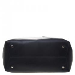 Pre Owned Tumi Navy Blue Leather Boulevard Tote