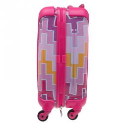 Tumi Multicolor Geometric Patterns Plastic X Jonathan Adler Continental Carry-On Suitcase