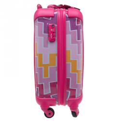 Tumi Multicolor Geometric Patterns Plastic X Jonathan Adler Continental Carry-On Suitcase