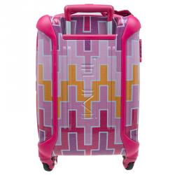 Tumi Multicolor Geometric Patterns Plastic X Jonathan Adler Continental Carry-On Suitcase