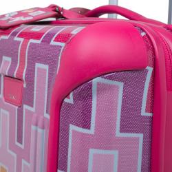 Tumi Multicolor Geometric Patterns Plastic X Jonathan Adler Continental Carry-On Suitcase