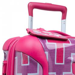 Tumi Multicolor Geometric Patterns Plastic X Jonathan Adler Continental Carry-On Suitcase