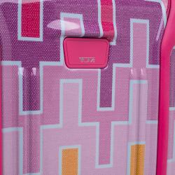Tumi Multicolor Geometric Patterns Plastic X Jonathan Adler Continental Carry-On Suitcase