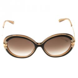 Louis Vuitton Black Acetate and Metal Anthea Round Frame