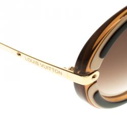 Pre Owned Louis Vuitton Brown Z0427W Anthea Gradient Sunglasses