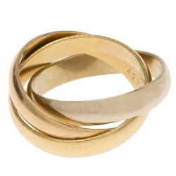 مملوكة مسبقًا Cartier Trinity Les Must de Cartier 3-Tone Gold Ring Size 48