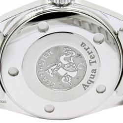 Omega Red Stainless Steel Seamaster Aqua Terra Women's Wristwatch 29MM