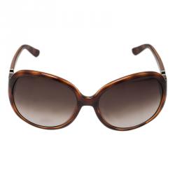 Valentino Brown V612S Round Sunglasses