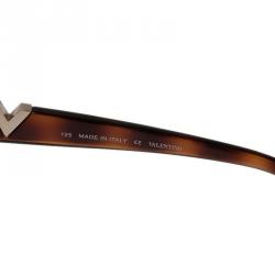 Valentino Brown V612S Round Sunglasses