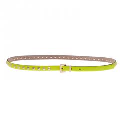 مملوكة مسبقًا حزام فالنتينو سكيني روكستاد أصفر نيون 85 سم