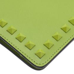Pre Owned Valentino Green Leather iPad Case