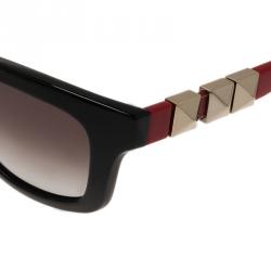 Pre Owned Valentino Red and Black V691S Wayfarers