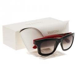 Pre Owned Valentino Red and Black V691S Wayfarers