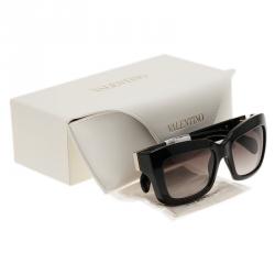 Valentino Black V692S Superstud Cat Eye Sunglasses