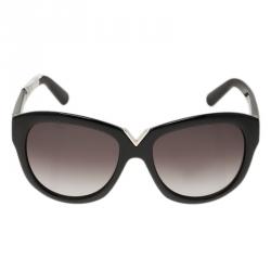 Pre Owned نظارة شمسية فالنتينو V663S مستديرة سوداء