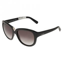 Pre Owned نظارة شمسية فالنتينو V663S مستديرة سوداء