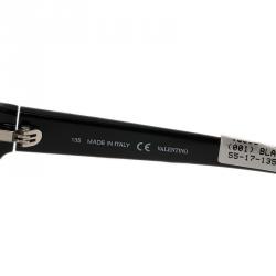 Pre Owned نظارة شمسية فالنتينو V663S مستديرة سوداء