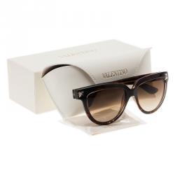 Pre Owned نظارة شمسية فالنتينو V724S إطار سلحفاة عين قطة