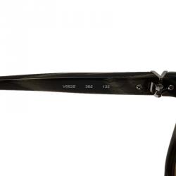 Pre Owned Valentino Brown and Green V652S Round Sunglasses