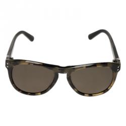 مملوكة مسبقًا Valentino Green Tortoise Frame 652S Round Sunglasses
