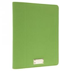 Pre Owned Valentino Green Leather iPad Case