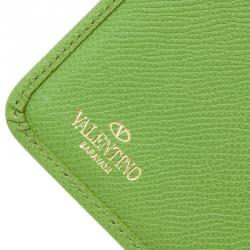 Pre Owned Valentino Green Leather iPad Case