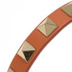 مملوكة مسبقًا سوار فالنتينو روكستد جلد برتقالي