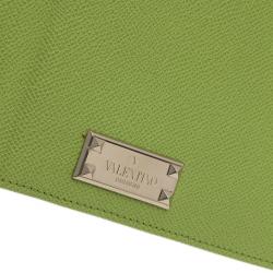 Pre Owned Valentino Green Leather iPad Case