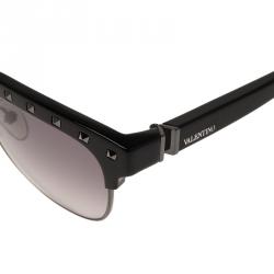 Pre Owned Valentino Black V112S Rockstud Sunglasses