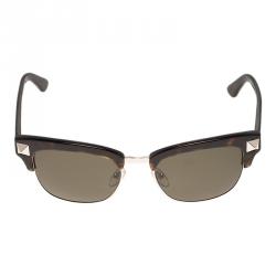 Pre Owned Valentino Tortoise Frame V118S Rockstud Sunglasses