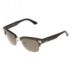 Pre Owned Valentino Tortoise Frame V118S Rockstud Sunglasses