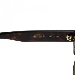 Pre Owned Valentino Tortoise Frame V118S Rockstud Sunglasses
