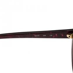 Pre Owned Valentino Purple Glitter V634S Cat Eye Sunglasses