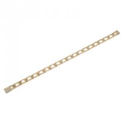 Pre Owned قلادة فالنتينو بشكل سلسلة مرصعة بالكريستال ذهبية اللون