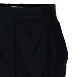Pre Owned Valentino Black Satin Tailored Trousers M